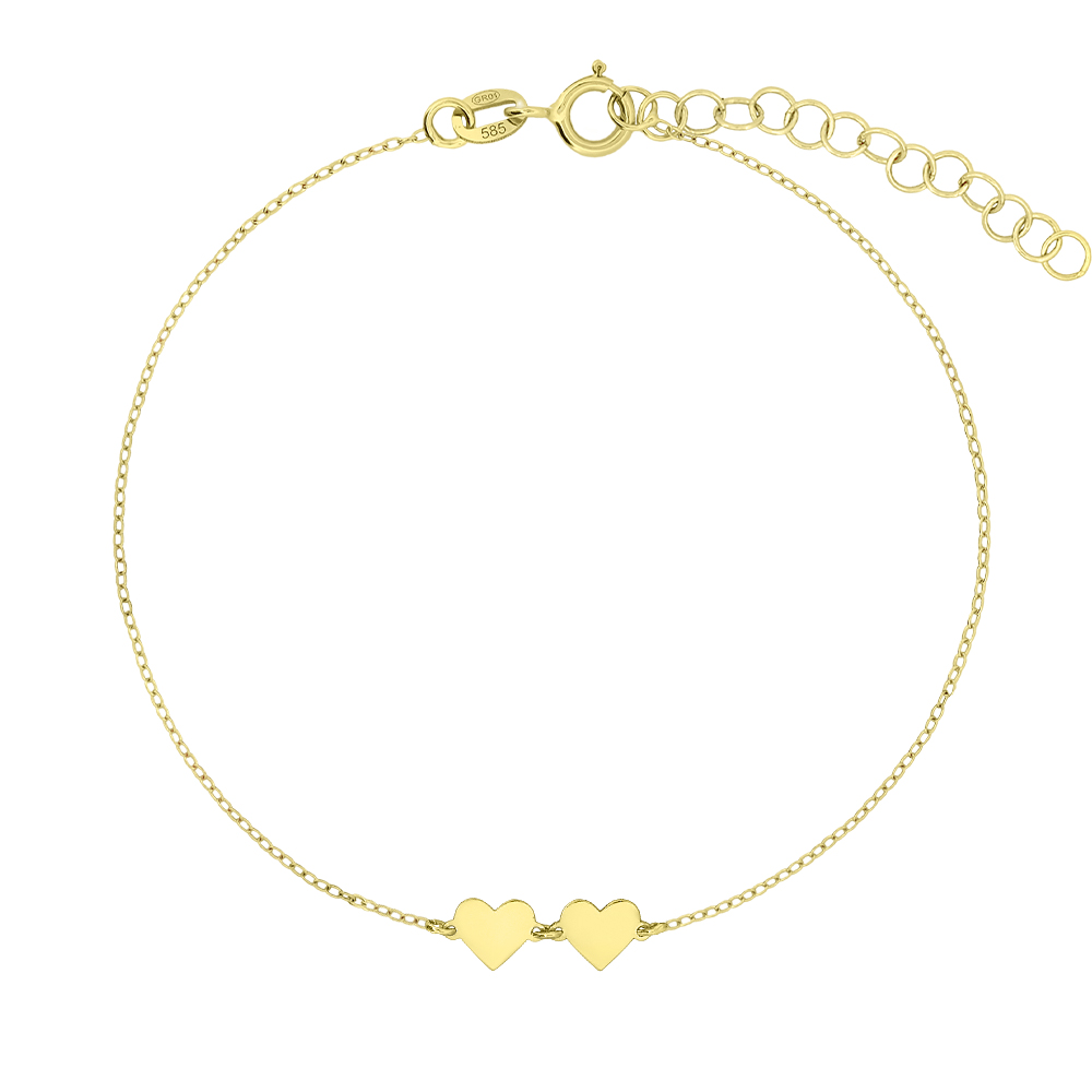 doua-inimi-614 Pulsera 2 Corazones - Imagen 1