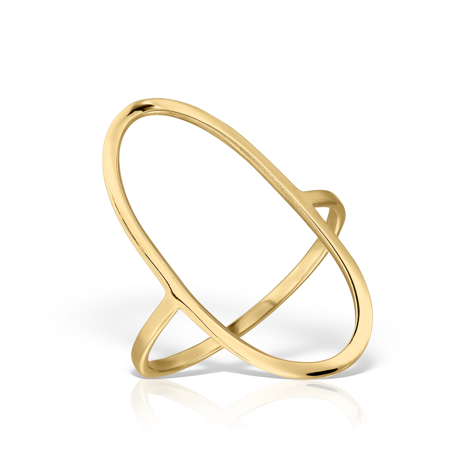 inel_aur_14k_oval_mare Anillo Óvalo - Imagen 1